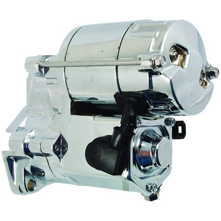 Wai Global Starter, STRND OSGR CHROME, 14kW12 Volt, CW, Chrome, 18Tooth Spline 18199CN